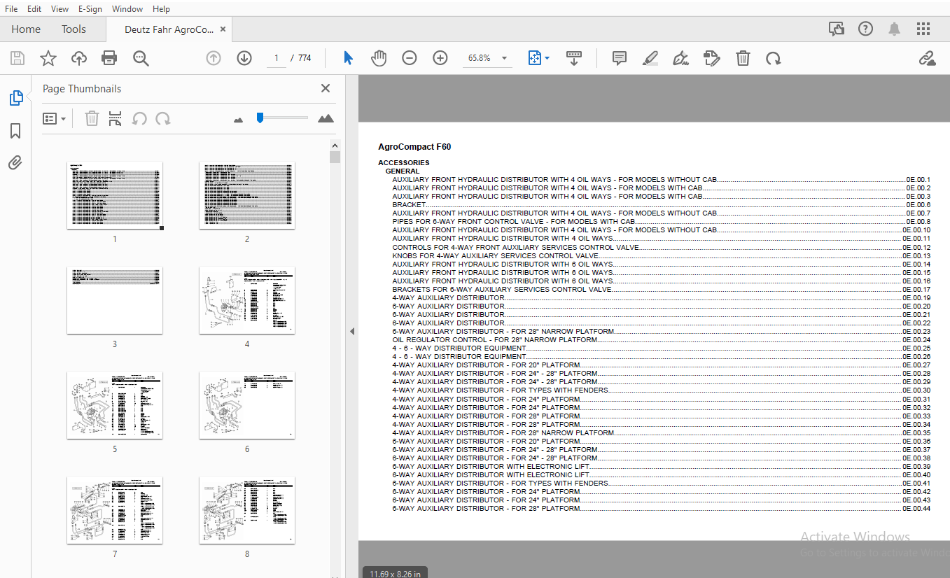 Deutz Fahr AgroCompact F60 Parts Manual - PDF - HeyDownloads - Manual ...