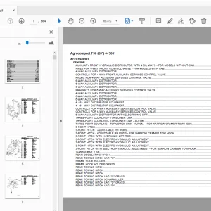 Deutz Fahr AgroCompact F90 (20) Parts Manual 3001 - PDF