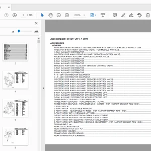 Deutz Fahr Agrocompact F90 (24-28) Parts Manual 3001 - PDF