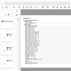 Deutz Fahr Agrofarm 100 Parts Manual - PDF