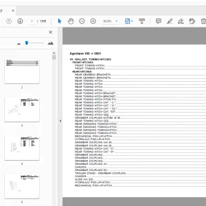 Deutz Fahr Agrofarm 100 Parts Manual 5001 - PDF