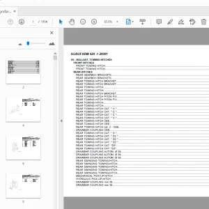 Deutz Fahr Agrofarm 420 Parts Manual 20001 - PDF