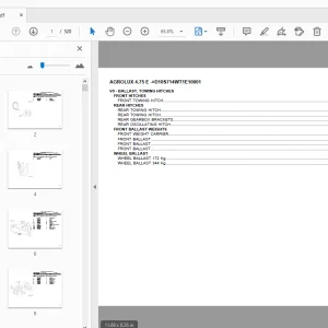 Deutz Fahr Agrolux 4.75E Parts Manual D10S714WT1E10001 - PDF