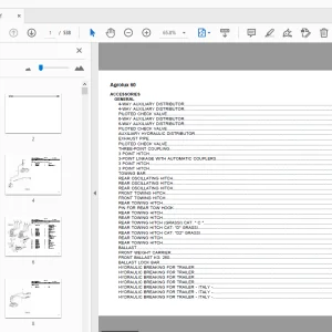 Deutz Fahr Agrolux 60 Parts Manual - PDF