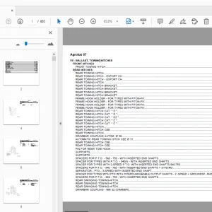 Deutz Fahr Agrolux 67 Parts Manual - PDF