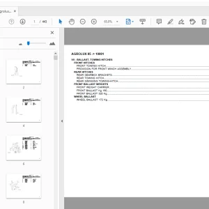 Deutz Fahr Agrolux 85 Parts Manual 10001 - PDF