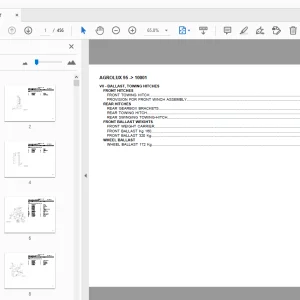 Deutz Fahr Agrolux 95 Parts Manual 10001 - PDF