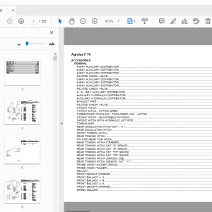 Deutz Fahr Agrolux F 70 Parts Manual - PDF