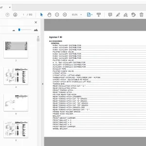 Deutz Fahr Agrolux F 80 Parts Manual - PDF