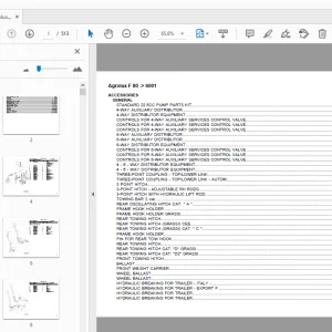 Deutz Fahr Agrolux F 80 Parts Manual 6001 - PDF