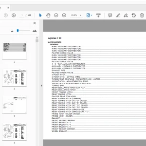 Deutz Fahr Agrolux F60 Parts Manual - PDF