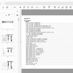 Deutz Fahr Agroplus 70 Parts Manual - PDF