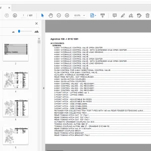 Deutz Fahr Agrotron 108 Parts Manual 8110 1001 - PDF