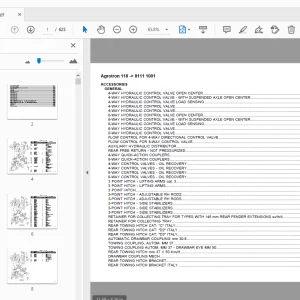 Deutz Fahr Agrotron 118 Parts Manual 8111 1001 - PDF