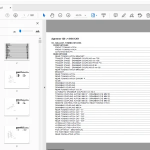 Deutz Fahr Agrotron 120 Parts Manual 8164 1201 - PDF