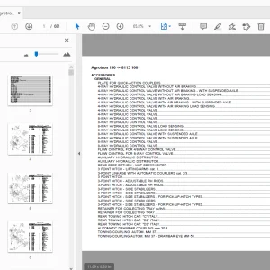Deutz Fahr Agrotron 130 Parts Manual 8113 1001 - PDF