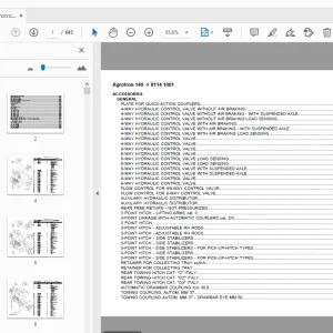 Deutz Fahr Agrotron 140 Parts Manual 8114 1001 - PDF