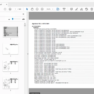 Deutz Fahr Agrotron 155 Parts Manual 8115 1001 - PDF