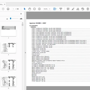 Deutz Fahr Agrotron 160 MK3 Parts Manual 8097 - PDF