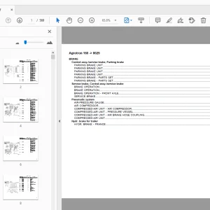Deutz Fahr Agrotron 160 Parts Manual 8029 - PDF