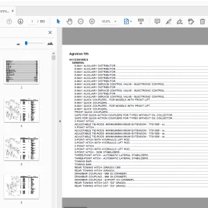 Deutz Fahr Agrotron 195 Parts Manual - PDF