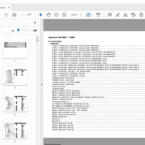 Deutz Fahr Agrotron 200 MK3 Parts Manual 8099 - PDF