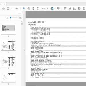 Deutz Fahr Agrotron 210 Parts Manual 8106 1001 - PDF
