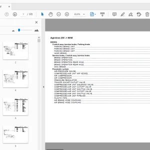 Deutz Fahr Agrotron 230 Parts Manual 8058 - PDF