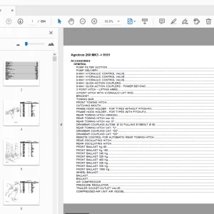 Deutz Fahr Agrotron 260 MK3 Parts Manual 8101 - PDF