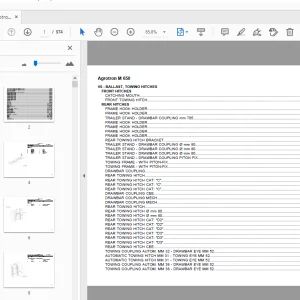 Deutz Fahr Agrotron M 650 Parts Manual - PDF