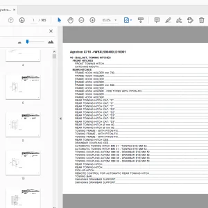 Deutz Fahr Agrotron X710 Parts Manual - PDF