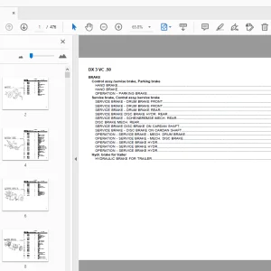 Deutz Fahr DX 3 VC.50 Parts Manual  - PDF