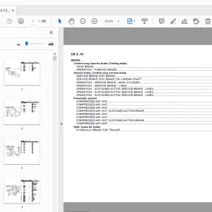 Deutz Fahr DX 4.70 Parts Manual - PDF