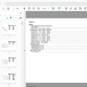 Deutz Fahr DXab 92 Parts Manual - PDF