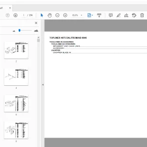 Deutz Fahr Topliner 4075 Dal Parts Manual 8646 - PDF