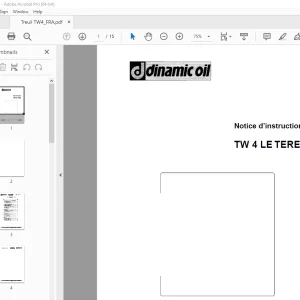 Dinamic Oil TW 4 LE TEREX Notice d’instructions - PDF DOWNLOAD