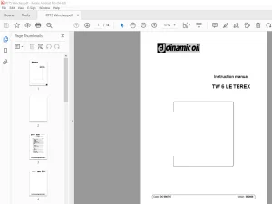 Dinamic Oil TW 6 LE TEREX Instruction Manual - PDF DOWNLOAD