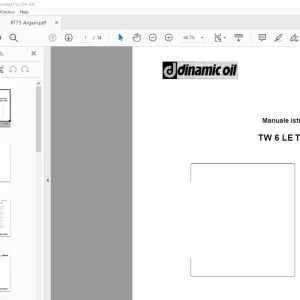Dinamic Oil TW 6 LE TEREX Manuale istruzioni - PDF DOWNLOAD