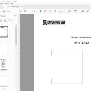 Dinamic Oil TW 8 TEREX Notice d’instructions - PDF DOWNLOAD