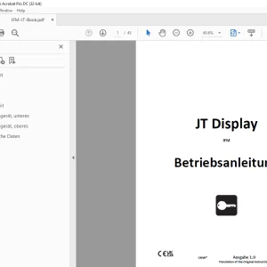 Ditch Witch JT Display Betriebsanleitung - PDF DOWNLOAD