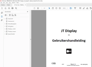 Ditch Witch JT Display Gebruikershandleiding - PDF DOWNLOAD