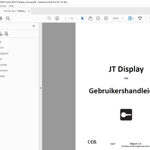 Ditch Witch JT Display Gebruikershandleiding - PDF DOWNLOAD