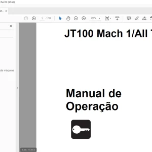 Ditch Witch JT100 Mach 1All Terrain Manual de Operação PDF