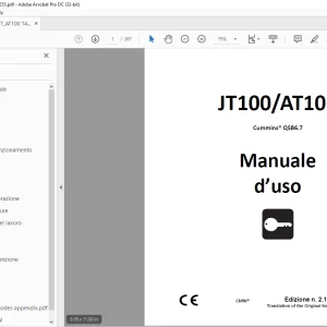 Ditch Witch JT100/AT100 Cummins® QSB6.7 Manuale d’uso