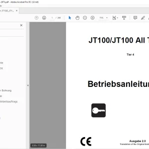 Ditch Witch JT100/JT100 All Terrain Betriebsanleitung - PDF DOWNLOAD