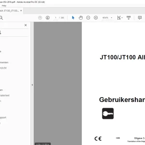 Ditch Witch JT100/JT100 All Terrain Gebruikershandleiding - PDF