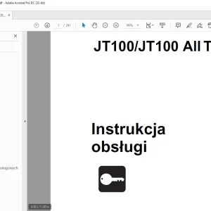 Ditch Witch JT100/JT100 All Terrain Instrukcja obsługi - PDF DOWNLOAD