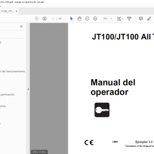 Ditch Witch JT100/JT100 All Terrain Manual del operador PDF