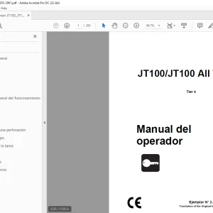 Ditch Witch JT100/JT100 All Terrain Tier 4 Manual del operador