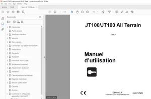 Ditch Witch JT100/JT100 All Terrain Tier 4 Manuel d’utilisation - PDF